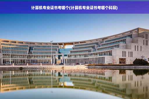 计算机专业证书考哪个(计算机专业证书考哪个科目)