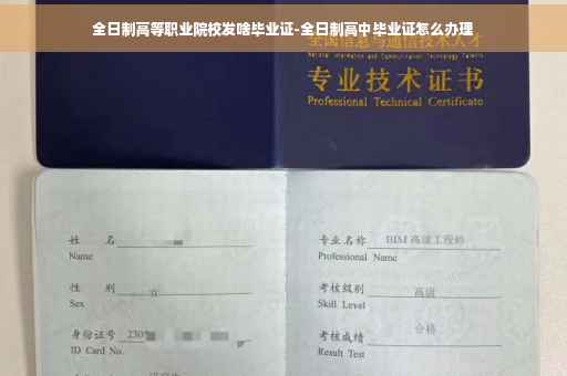 全日制高等职业院校发啥毕业证-全日制高中毕业证怎么办理