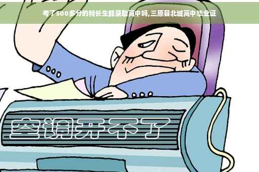 考了500多分的特长生能录取高中吗,三原县北城高中毕业证