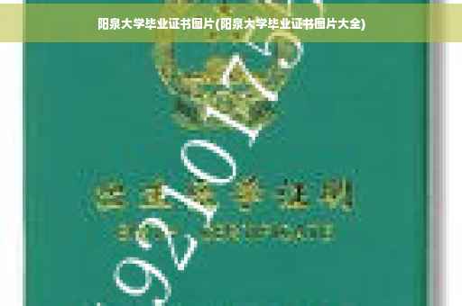 阳泉大学毕业证书图片(阳泉大学毕业证书图片大全)
