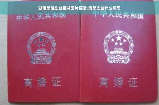 湖南美院毕业证书图片高清,清美毕业什么意思