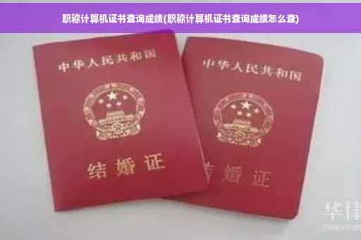 职称计算机证书查询成绩(职称计算机证书查询成绩怎么查)