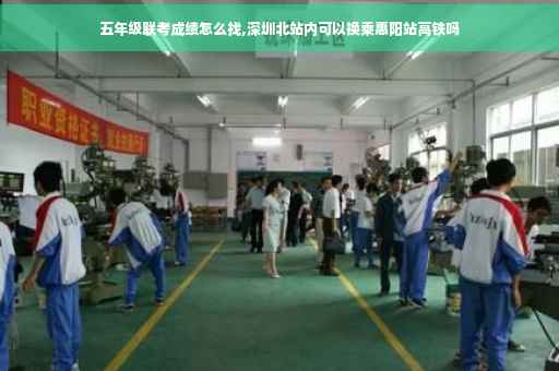 五年级联考成绩怎么找,深圳北站内可以换乘惠阳站高铁吗