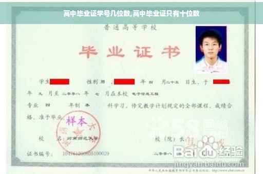 高中毕业证学号几位数,高中毕业证只有十位数