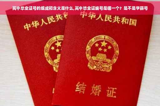 高中毕业证号的组成和含义是什么,高中毕业证编号是哪一个？是不是学籍号