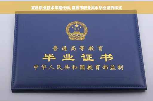 宜昌职业技术学院代码,宜昌市职业高中毕业证的样式