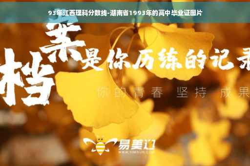 93年江西理科分数线-湖南省1993年的高中毕业证图片