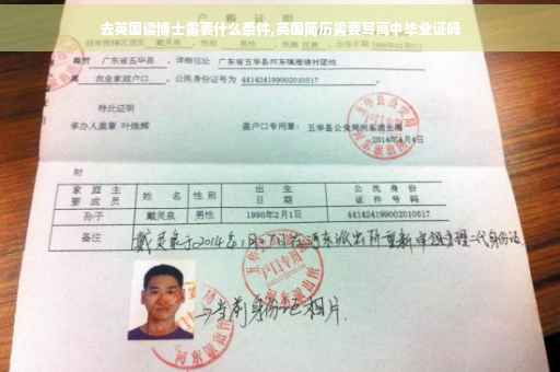 去英国读博士需要什么条件,英国简历需要写高中毕业证吗