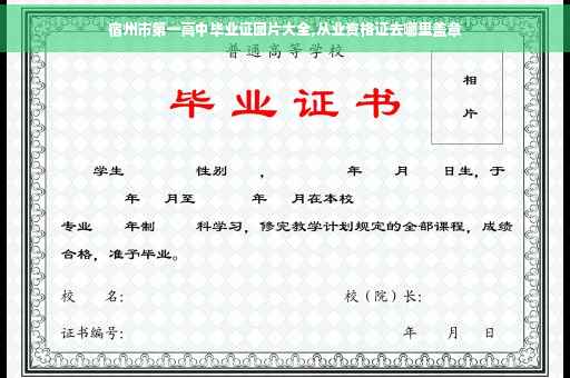宿州市第一高中毕业证图片大全,从业资格证去哪里盖章