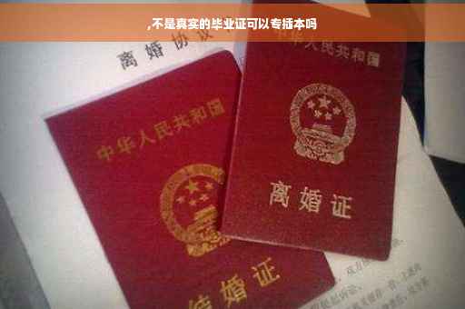 ,不是真实的毕业证可以专插本吗
