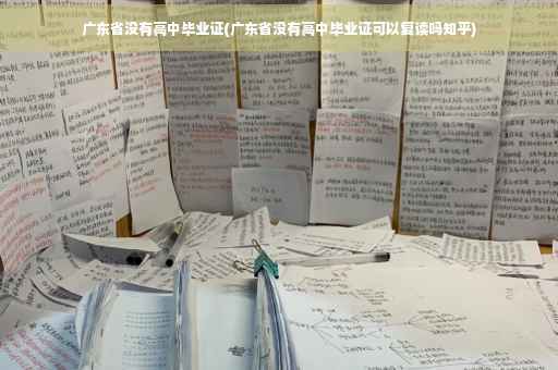 广东省没有高中毕业证(广东省没有高中毕业证可以复读吗知乎)