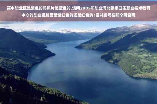 高中毕业证是紫色的吗照片是蓝色的,请问2005年毕业河北张家口市职业技术教育中心的毕业证封面是紫红色的还是红色的?证书编号在那个网查呢