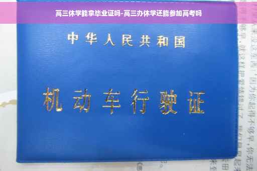 高三休学能拿毕业证吗-高三办休学还能参加高考吗