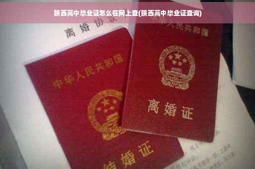 陕西高中毕业证怎么在网上查(陕西高中毕业证查询)