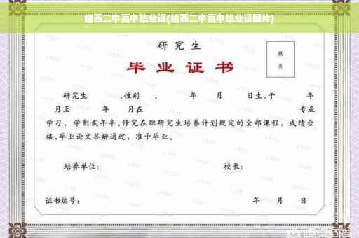 靖西二中高中毕业证(靖西二中高中毕业证图片)