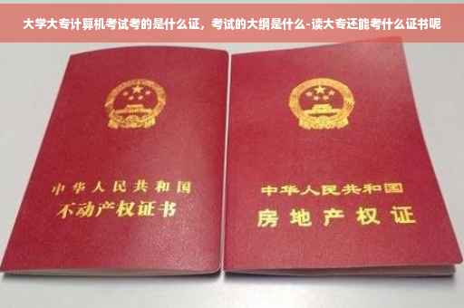 大学大专计算机考试考的是什么证，考试的大纲是什么-读大专还能考什么证书呢