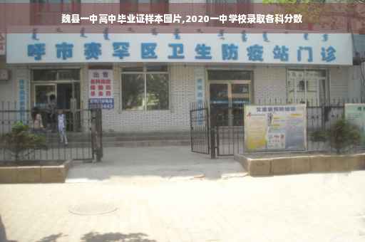 魏县一中高中毕业证样本图片,2020一中学校录取各科分数