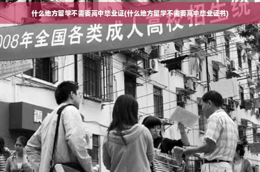 什么地方留学不需要高中毕业证(什么地方留学不需要高中毕业证书)
