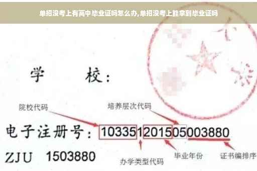 单招没考上有高中毕业证吗怎么办,单招没考上能拿到毕业证吗