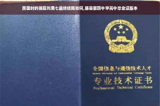 民国时的强匪刘黑七最终结局如何,藤县第四中学高中毕业证版本