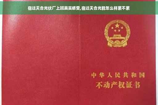 宿迁天合光伏厂上班真实感受,宿迁天合光能怎么样累不累