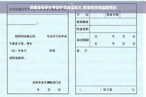 镇雄县母享中学高中毕业证图片,镇雄母享镇最新规划
