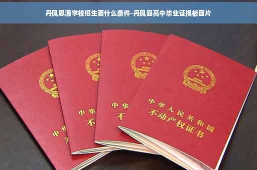 丹凤思源学校招生要什么条件-丹凤县高中毕业证模板图片