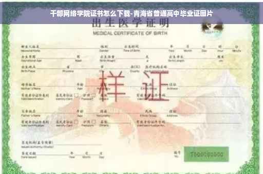 干部网络学院证书怎么下载-青海省普通高中毕业证图片 干部网络学院证书怎么下载-青海省普通高中毕业证图片