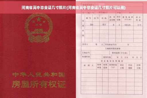 河南省高中毕业证几寸照片(河南省高中毕业证几寸照片可以用)