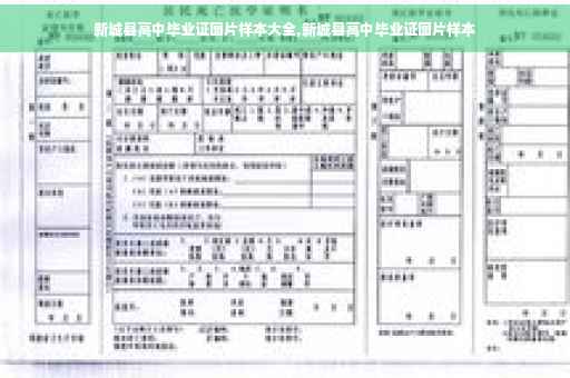 新城县高中毕业证图片样本大全,新城县高中毕业证图片样本