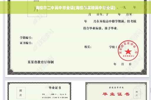 海拉尔二中高中毕业证(海拉尔实验高中毕业证)