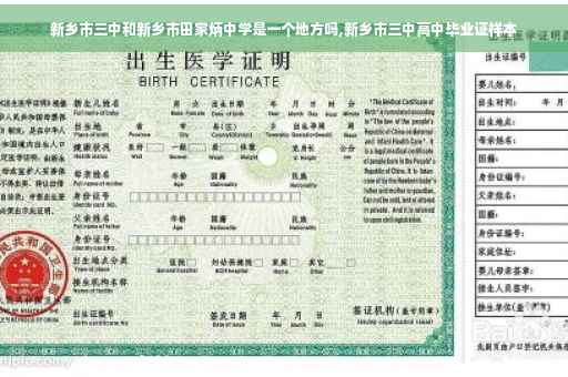 新乡市三中和新乡市田家炳中学是一个地方吗,新乡市三中高中毕业证样本
