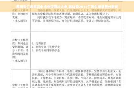 四川省仁寿县高中毕业证图片大全,怎样查2015仁寿中考录取分数线