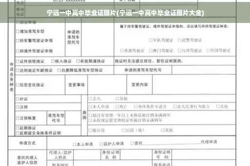 宁远一中高中毕业证图片(宁远一中高中毕业证图片大全)