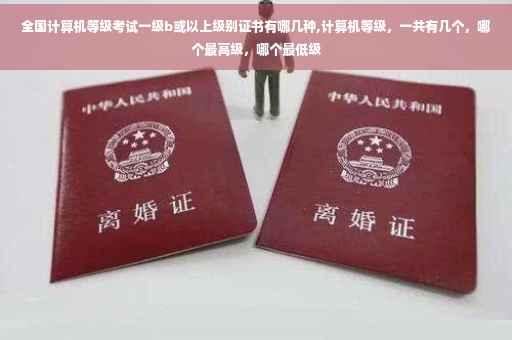 全国计算机等级考试一级b或以上级别证书有哪几种,计算机等级，一共有几个，哪个最高级，哪个最低级
