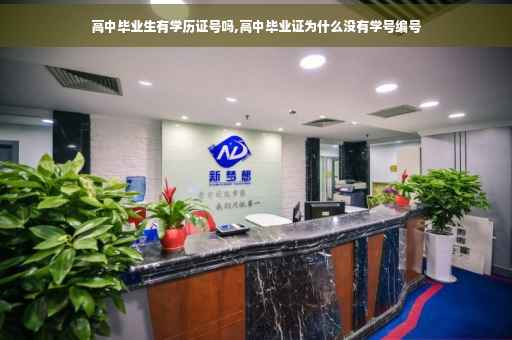 高中毕业生有学历证号吗,高中毕业证为什么没有学号编号