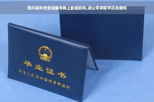 四川高中毕业证编号网上能查到吗,进公司拿假学历会查吗