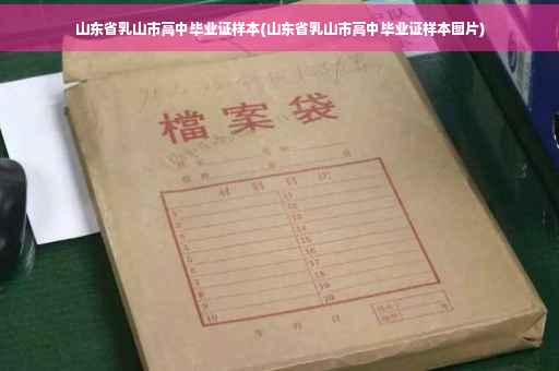 山东省乳山市高中毕业证样本(山东省乳山市高中毕业证样本图片)