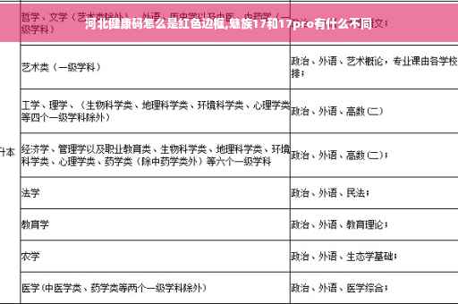 河北健康码怎么是红色边框,魅族17和17pro有什么不同