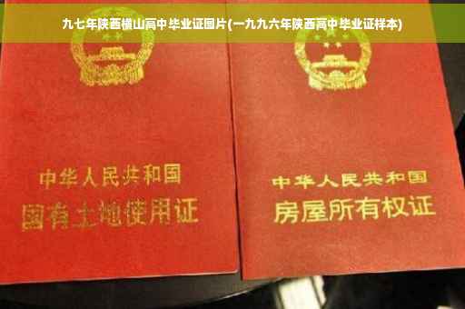 九七年陕西横山高中毕业证图片(一九九六年陕西高中毕业证样本)