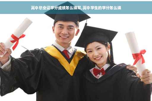 高中毕业证学分成绩怎么填写,高中学生的学分怎么填