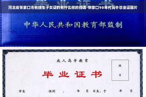 河北省张家口市有独生子女证的有什么样的待遇-张家口90年代高中毕业证图片