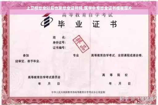 上卫校毕业以后也发毕业证书吗,医学中专毕业证书模板图片