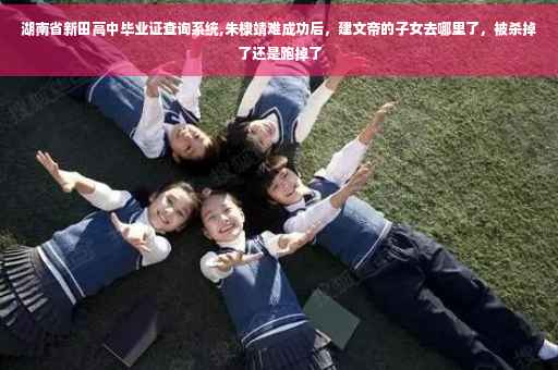 湖南省新田高中毕业证查询系统,朱棣靖难成功后，建文帝的子女去哪里了，被杀掉了还是跑掉了