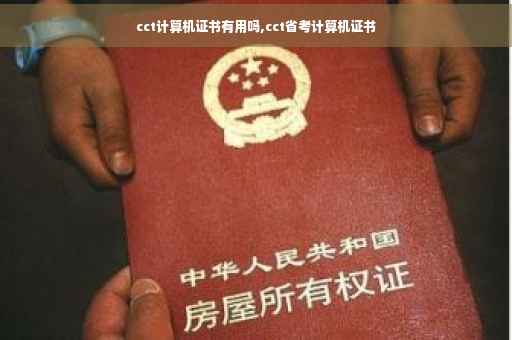 cct计算机证书有用吗,cct省考计算机证书