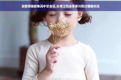 安徽泗县新集高中毕业证,白龙江引水张家川经过哪些村庄