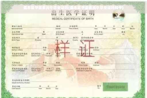 美本留学需要高中毕业证吗(美本留学需要高中毕业证吗知乎)