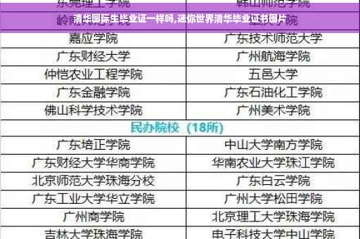 清华国际生毕业证一样吗,迷你世界清华毕业证书图片