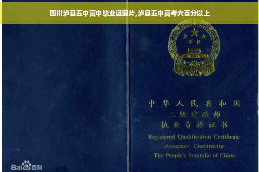 四川泸县五中高中毕业证图片,泸县五中高考六百分以上