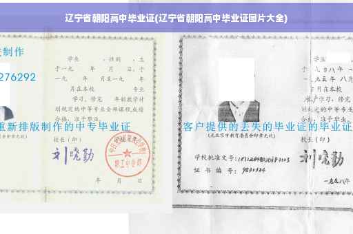 辽宁省朝阳高中毕业证(辽宁省朝阳高中毕业证图片大全)